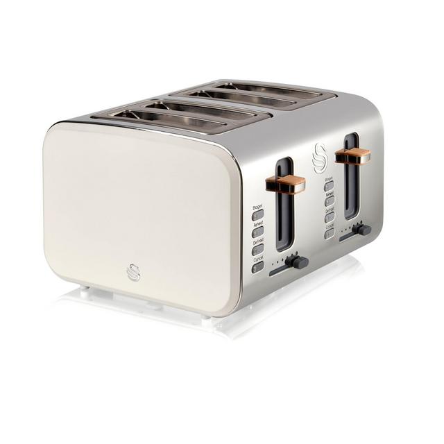 Swan Nordic 4 Slice Toaster White