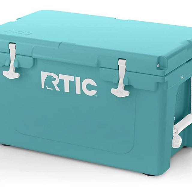 RTIC 65 QT Hard Cooler Insulated Portable Ice Chest Box for Beach, Drink, Beverage, Camping, Picnic, Fishing, Boat, Barbecue