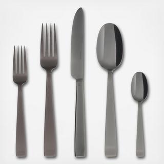 Flat 5-Piece Flatware Set, Service For 1