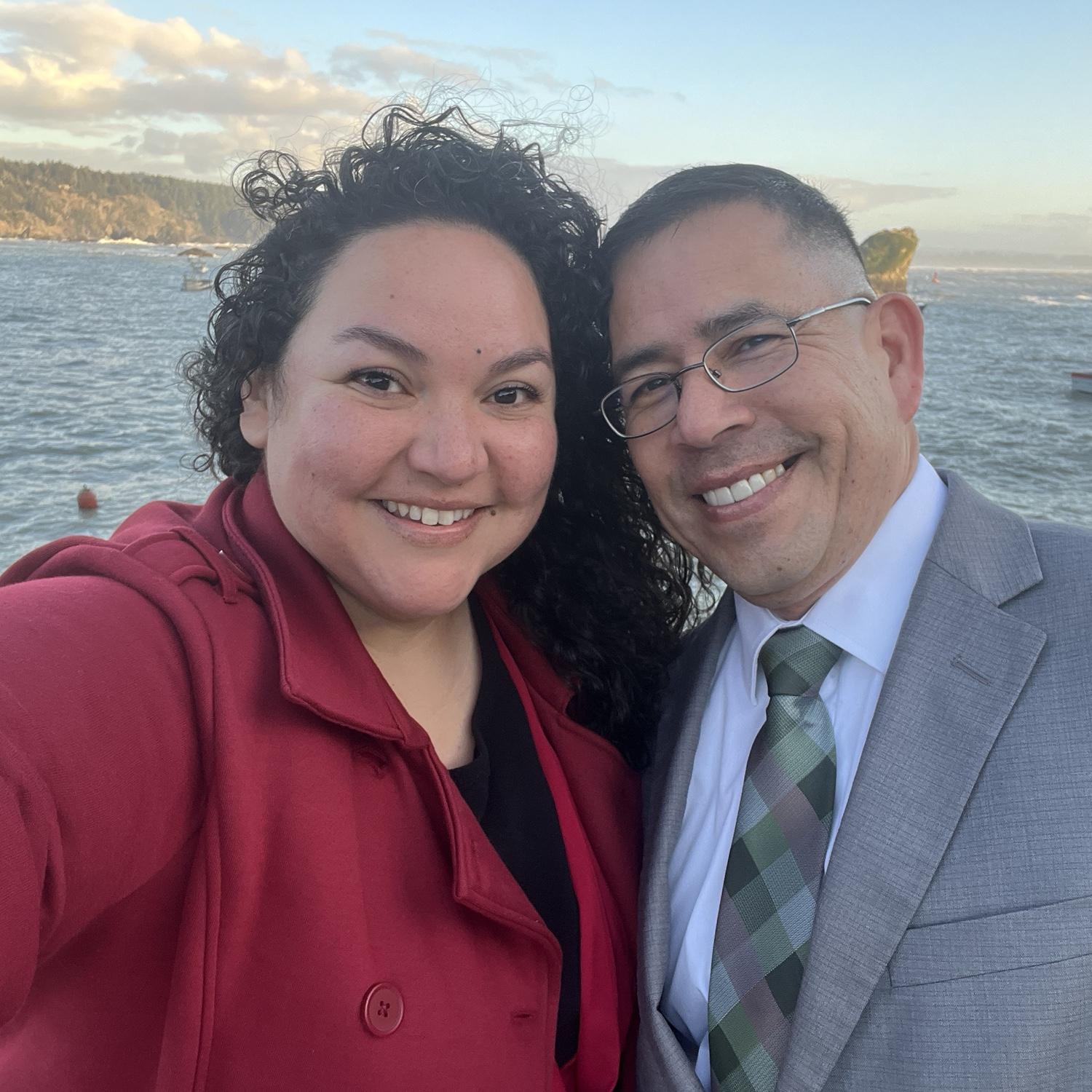 Our first time ever having each other as a Valentine! Carlos' first visit to Eureka.