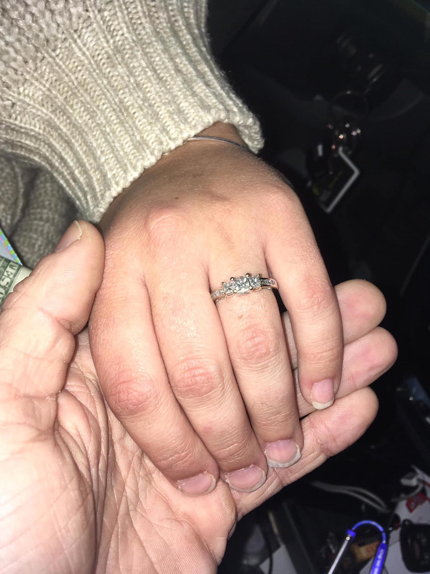 The night I said yes! ♥️