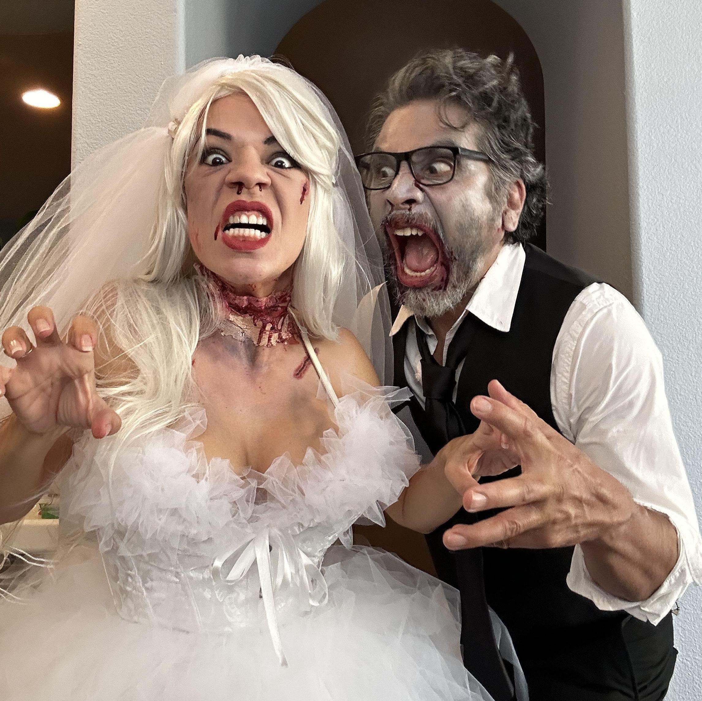 Hahahaha Zombie Bride and Groom....a look into the future. Gotta get past this wedding first.