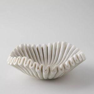 Ruffled Marble Bowl