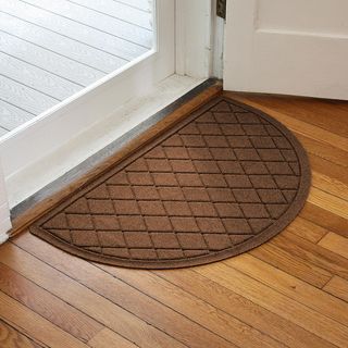 WaterHog Argyle Indoor/Outdoor Half Round Door Mat