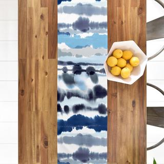 Soft Relaxing Lines Blue Table Runner