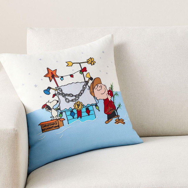 Peanuts Decorative Pillow Cover, Multi, 18"