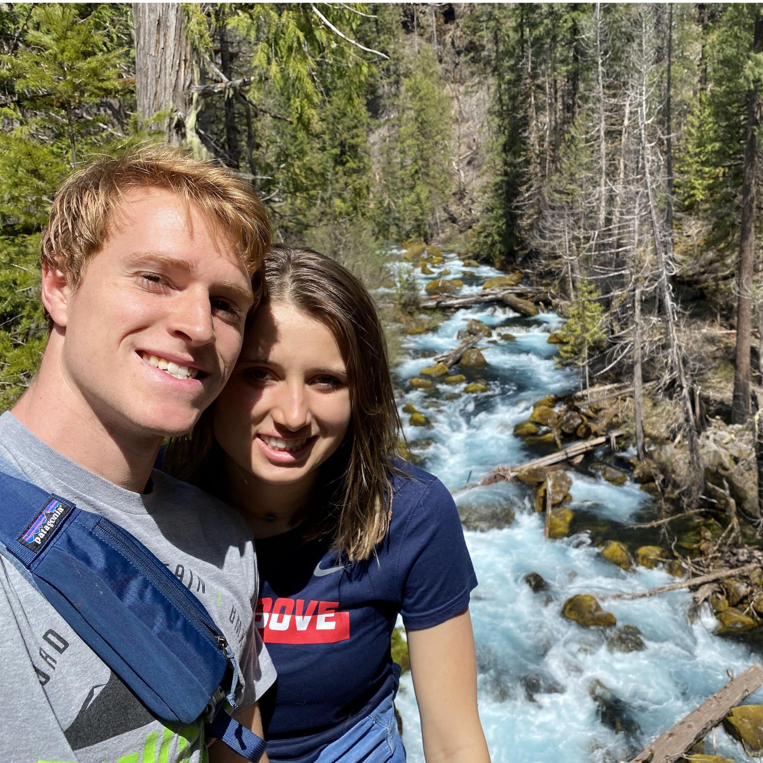 Leah's first hike in Oregon - Blue pool