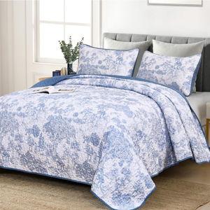 WONGS BEDDING Quilt Set - Blue (Full)