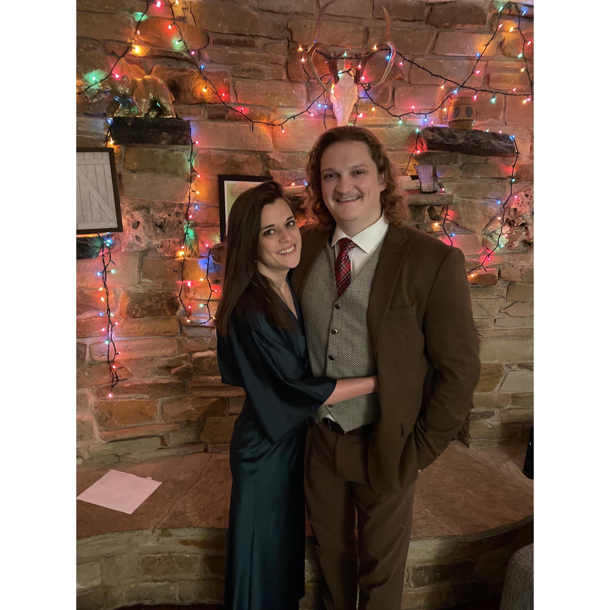 Corporate Christmas Party! Theme was "Roaring 20s", Clayton assumed 1820s...