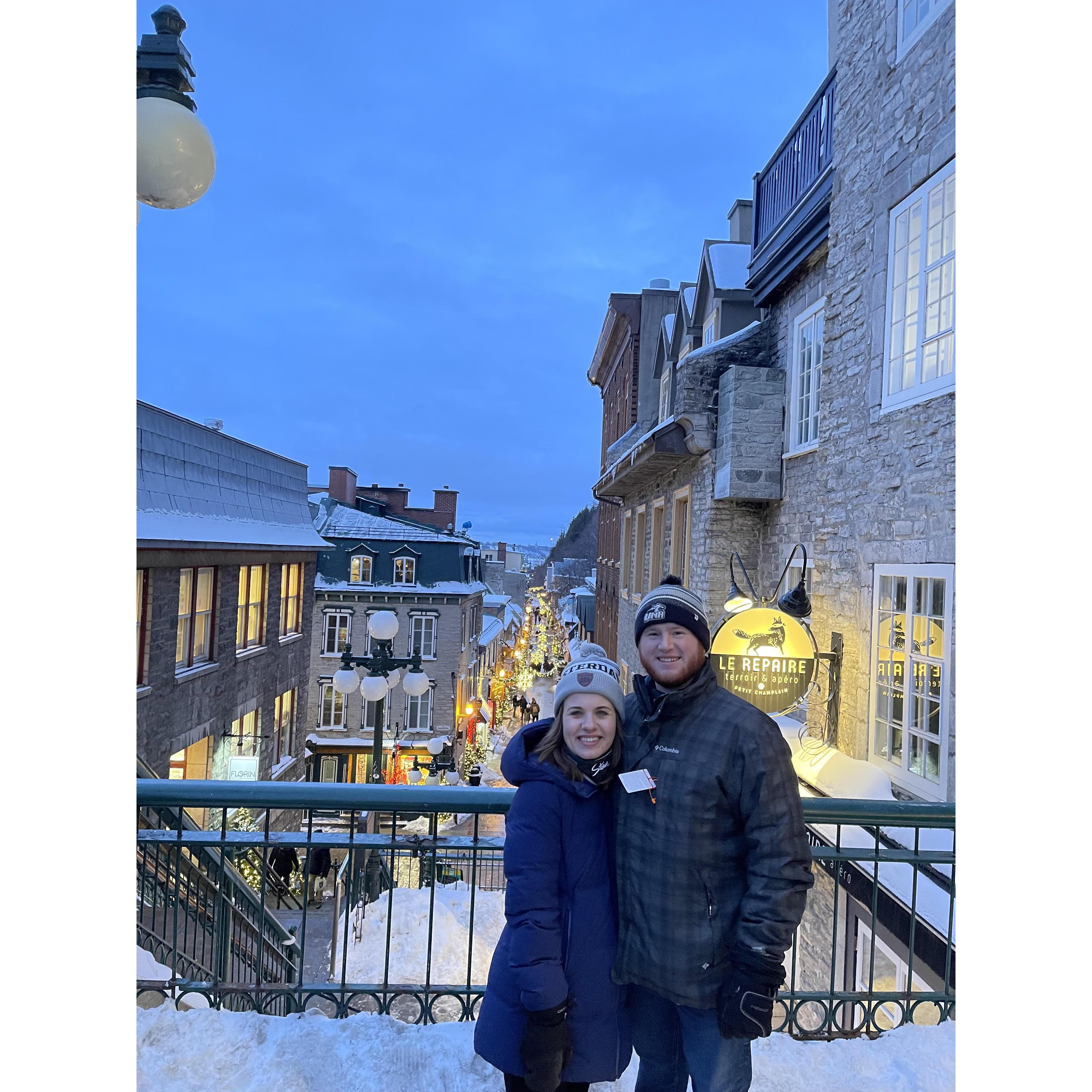 5-Year Anniversary Trip to Quebec Winter Carnival