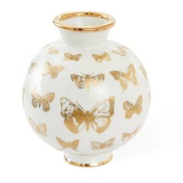 Botanist Round Butterfly Vase
