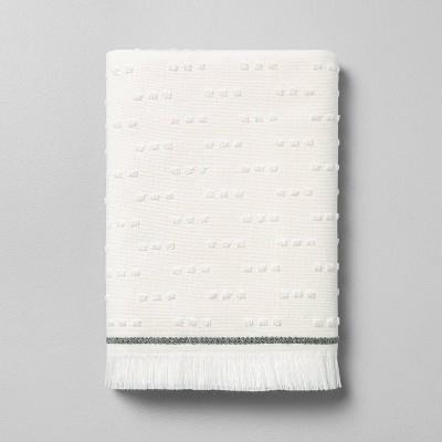 Fouta Texture Dots Bath Towels Sour Cream/Railroad Gray - Hearth & Hand™ with Magnolia