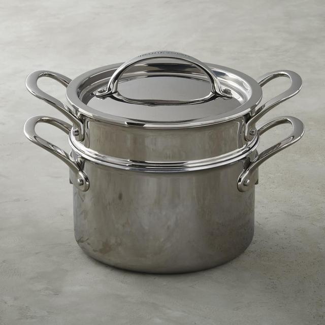 Williams Sonoma Thermo-Clad Stainless-Steel Steamer with Lid, 4-Qt.