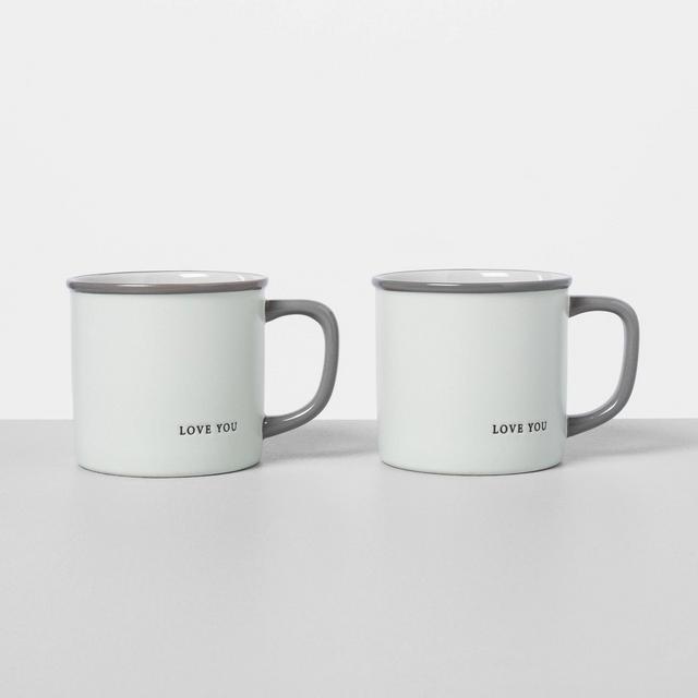 2pk Love You Mug Set - Hearth & Hand™ with Magnolia
