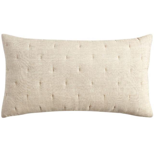 Everyday Linen Comfort Quilted Sham, King Flax