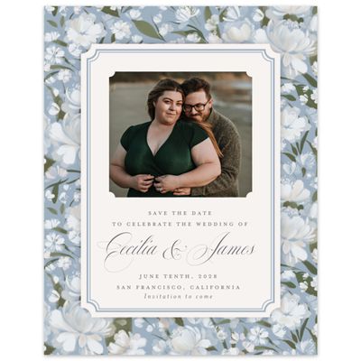 Powder Blue Wedding Digital Save the Date - Annika Photo