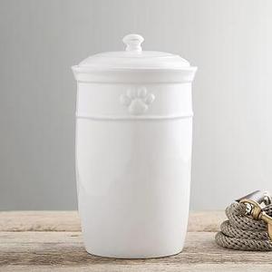 Cambria Pet Treat Canister, Stone