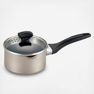 Nonstick Covered Straining Saucepan