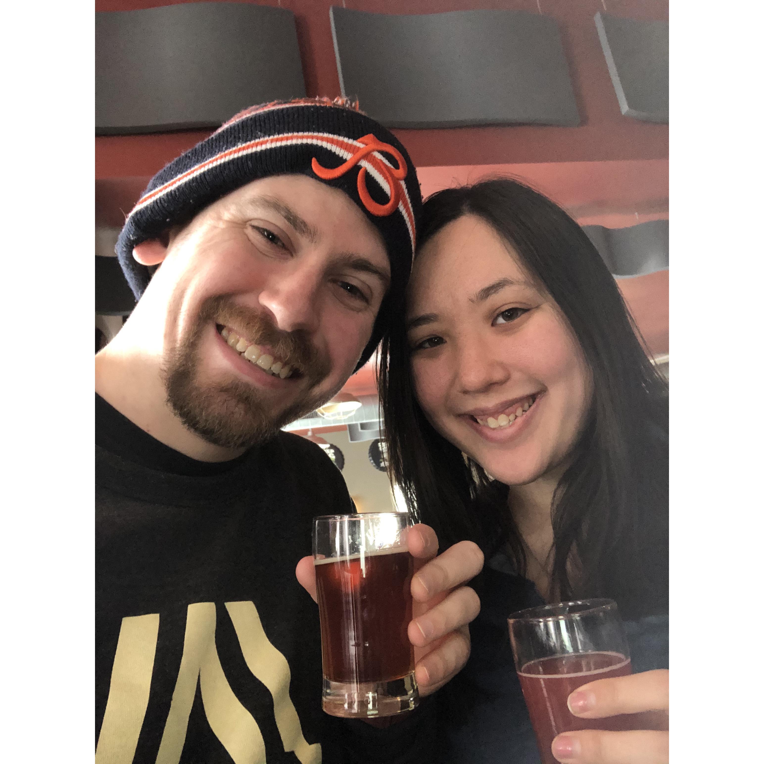 Faith never liked beer until Nathan introduced her to craft beer.