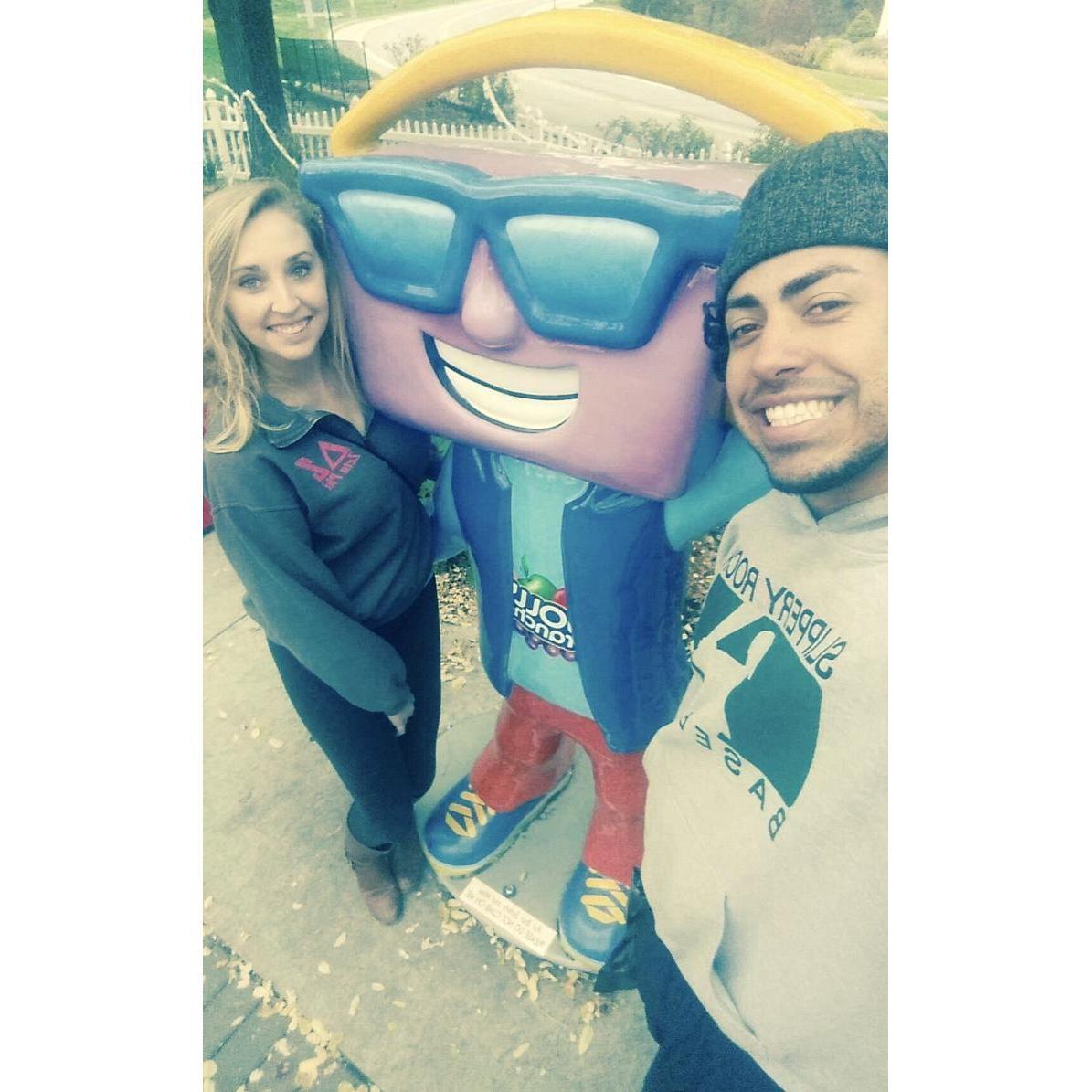 Royce's first time at Hershey Park. November, 2015