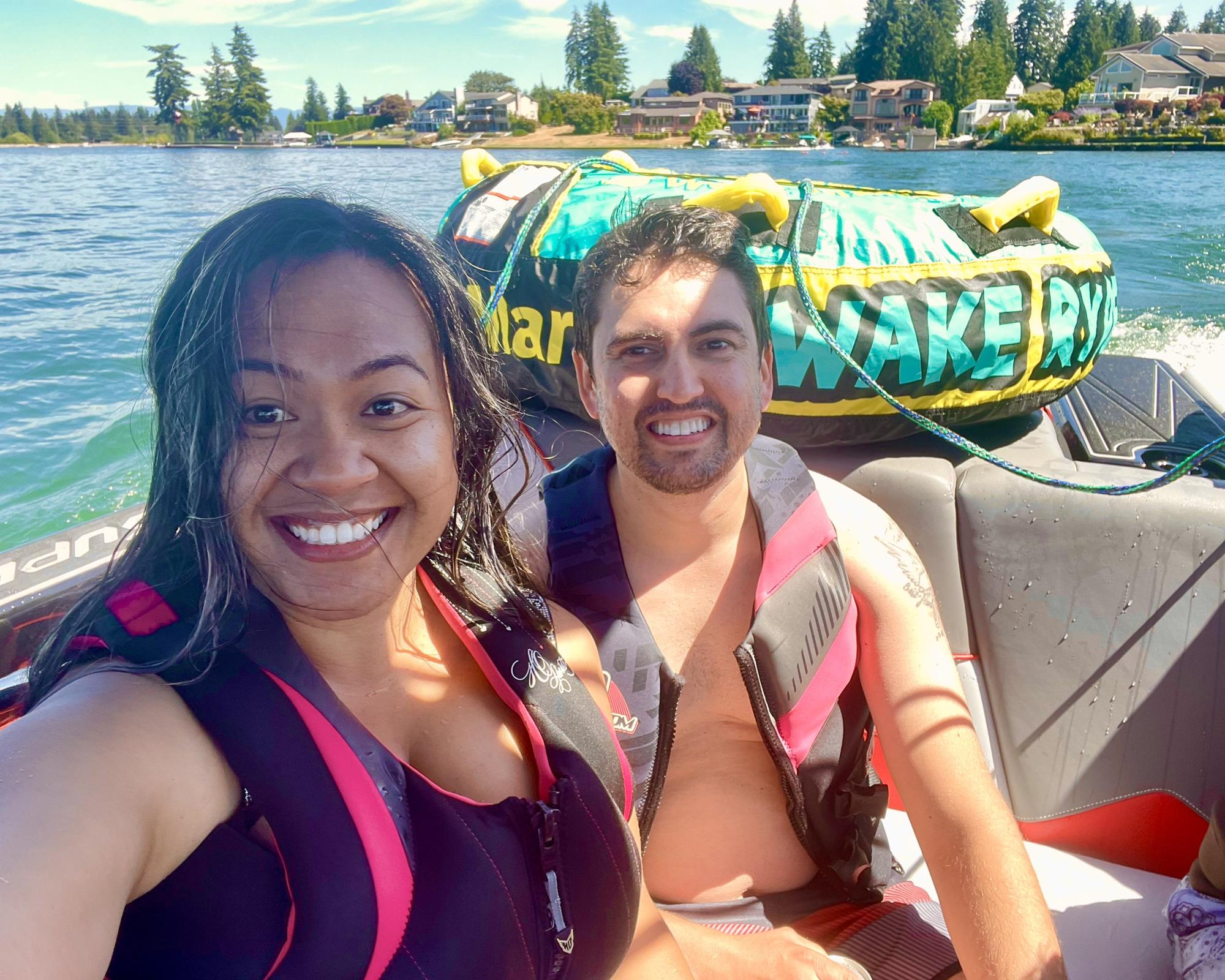 Beating a hot summer with a day on the lake.
