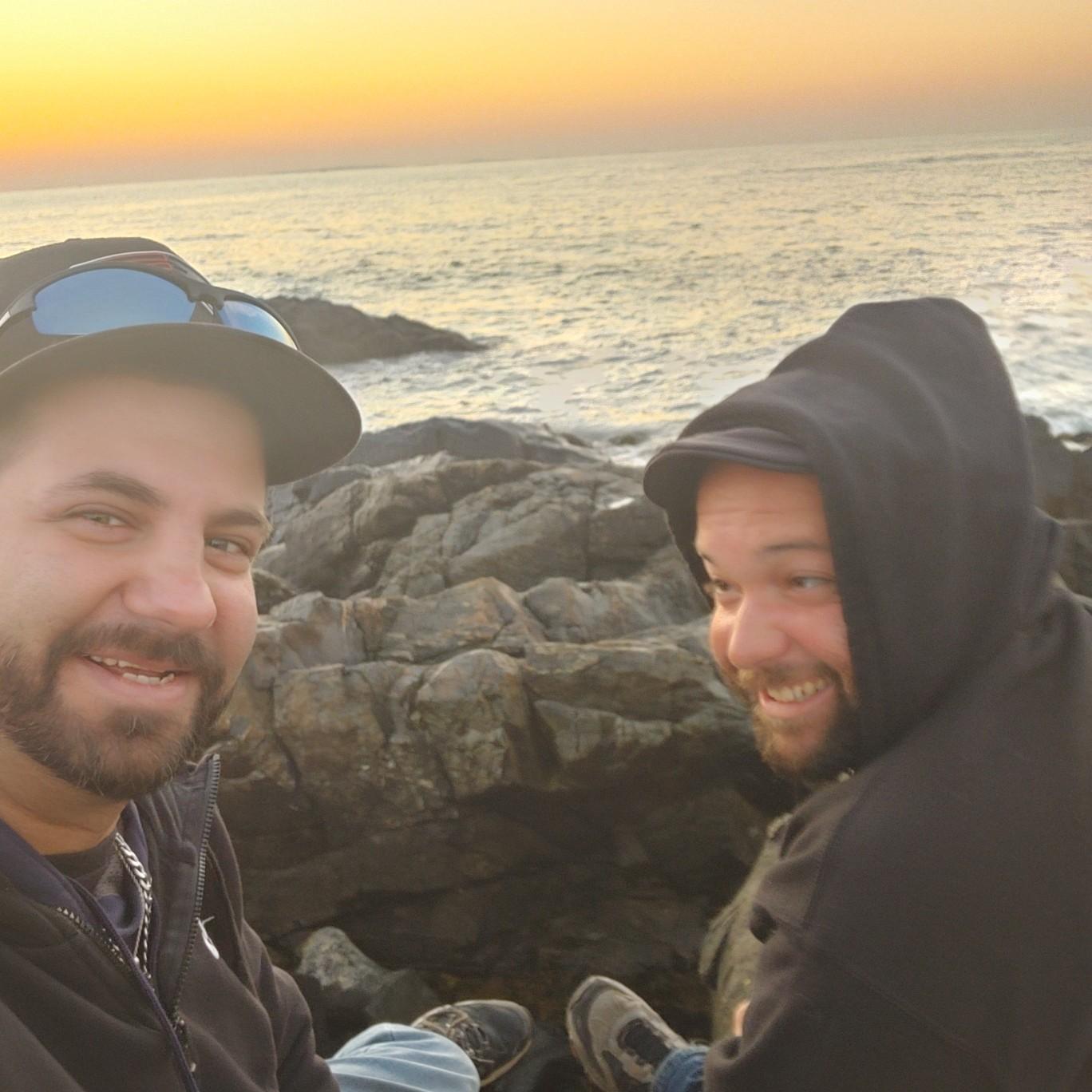 Oct. 16, 2022 - We woke early enough to head to Rye, NH to watch the sun rise over the ocean! Find yourself someone who looks at you the way Joe looks at Shawn.