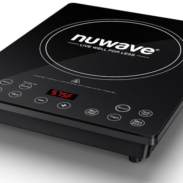 Nuwave Portable Induction Cooktop, NSF-Certified Single Electric Burner, 94 Precise Temp Range, Large 8” Heating Coil, Perfect for Professional & Commercial Settings, Shatter-Proof Glass Surface