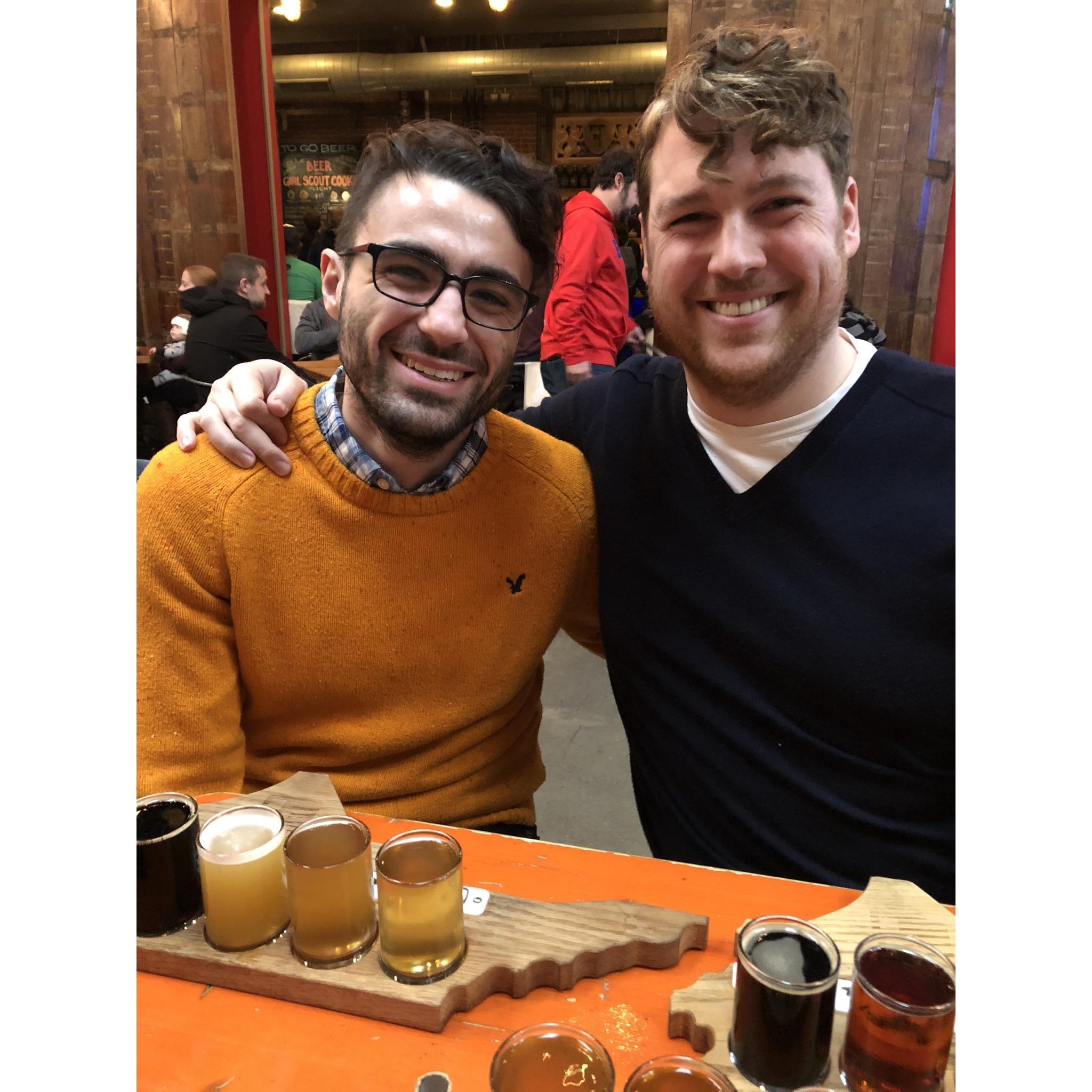 But we do love a good drink...or even a flight of them.