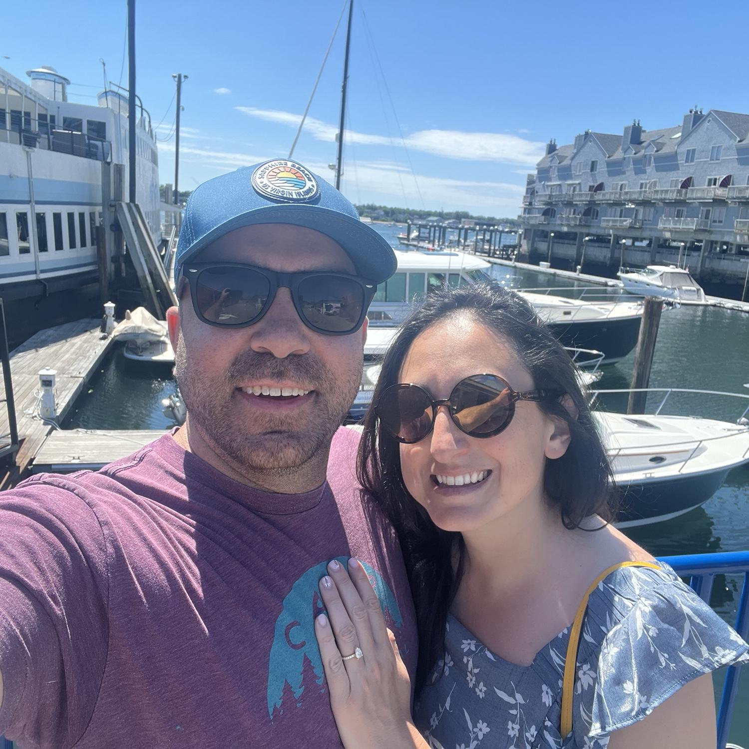 Our first trip as an engaged couple - Portland, Maine!