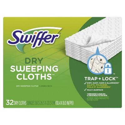 Swiffer Sweeper Dry Sweeping Pad Multi Surface Refills for Dusters Floor Mop - Unscented - 32ct