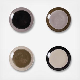 Bauhaus Melamine Dessert Plate, Set of 4