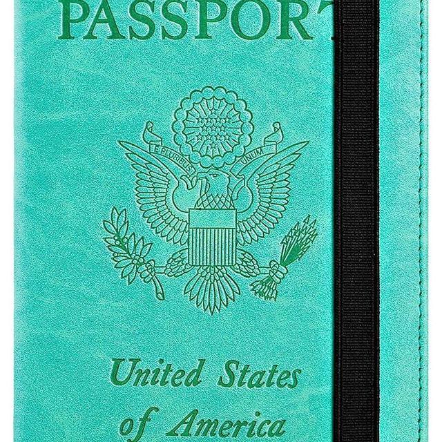 Passport Holder Cover Wallet RFID Blocking Leather Card Case Travel Document Organizer