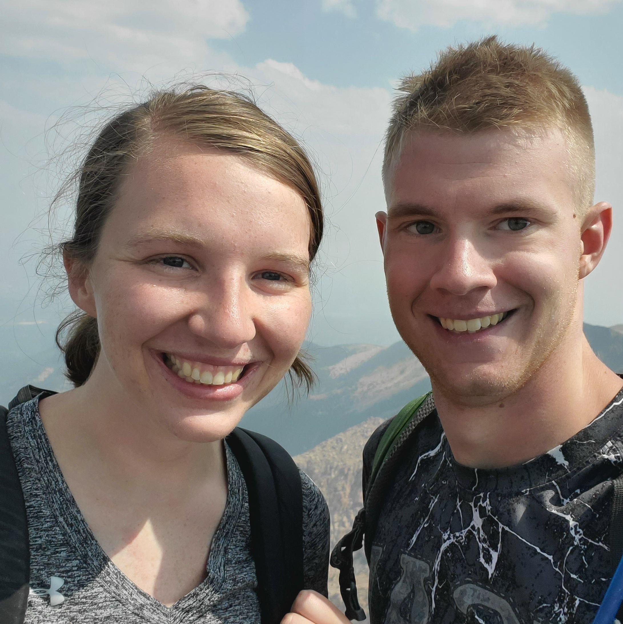 tired. at the top of pikes peak