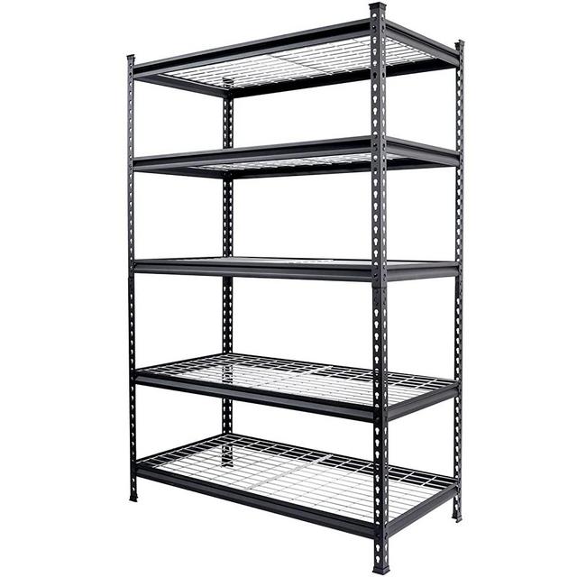 WORKPRO 5-Tier Metal Shelving Unit, 48”W x 24”D x 72”H, Heavy Duty Adjustable Storage Rack, 4000 lbs Load Capacity (Total), for Garage, Basement, Warehouse