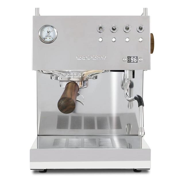 Ascaso Steel UNO PID Programmable Espresso Machine w/Volumetric Controls, Single Thermoblock, 120V (Stainless Steel)