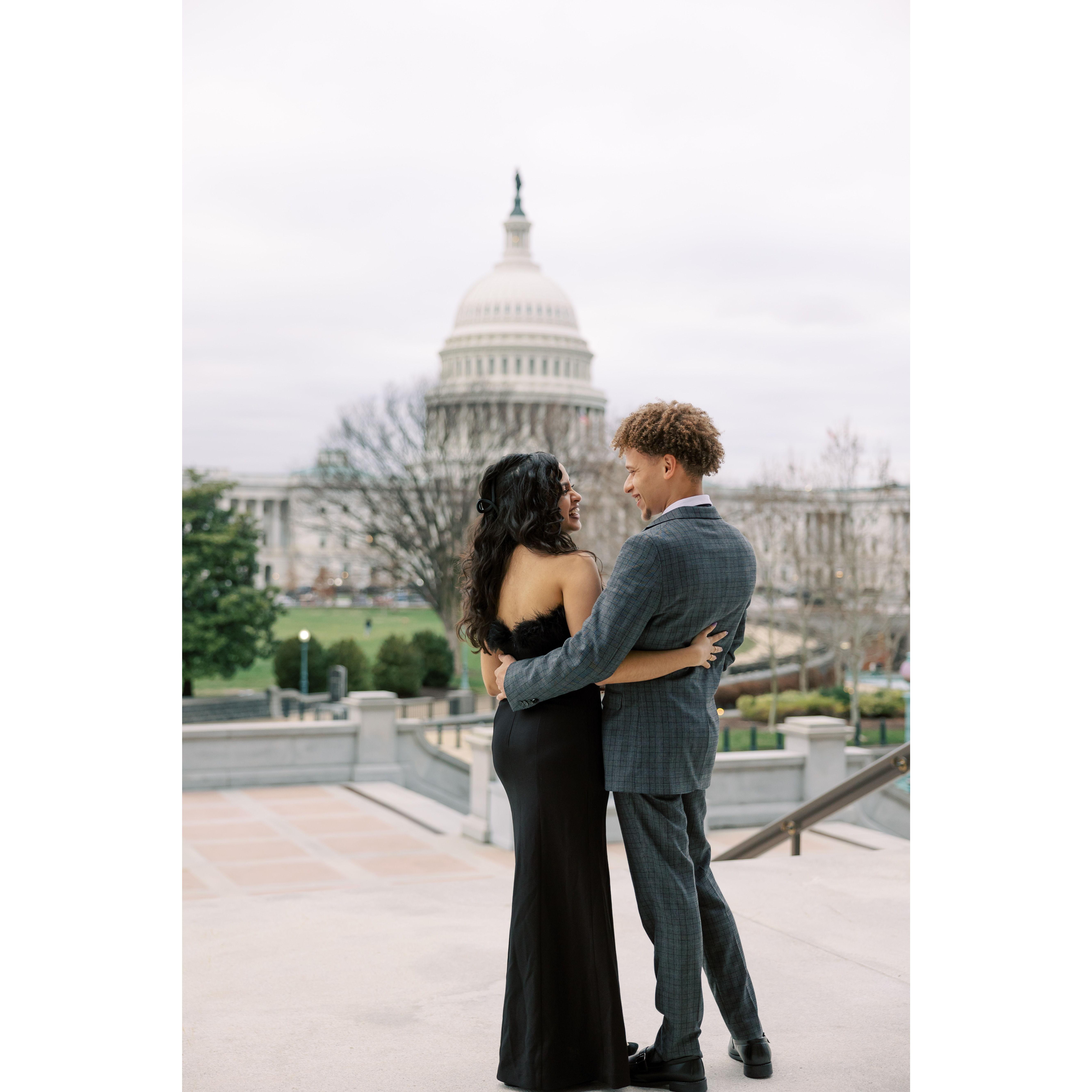 An ode to DC, where we met (Dupont Circle), fell in love (Columbia Heights), got our first apartment together (Chinatown), & got engaged before we decided to settle down in the Maryland suburbs