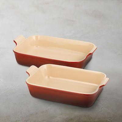 Le Creuset Heritage Stoneware Rectangular Bakers, Set of 2