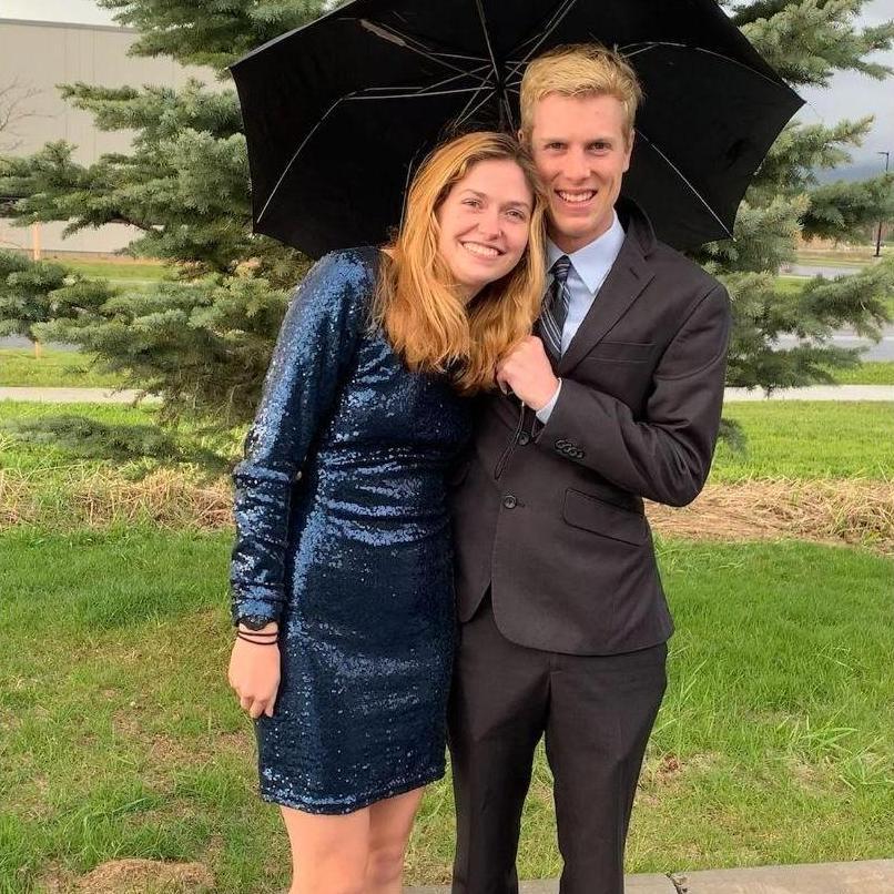 Our 6 month-aversary! (Also Josh's birthday) We went to our favorite restaurant in Bozeman. We both still had our bleached hair from the Collegiate Triathlon National Championships.
