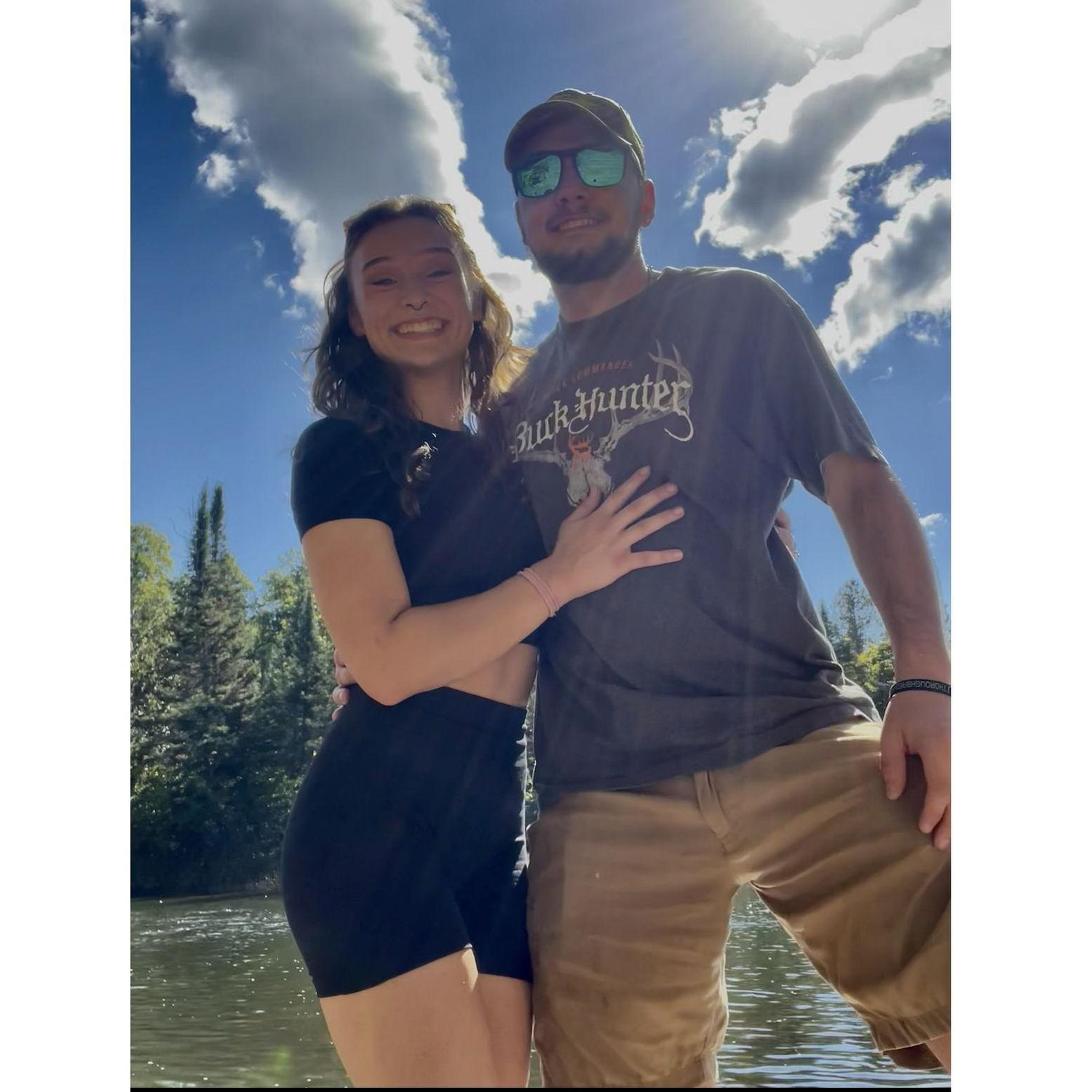 We definitely had to hike down a hill to get this pic... lol