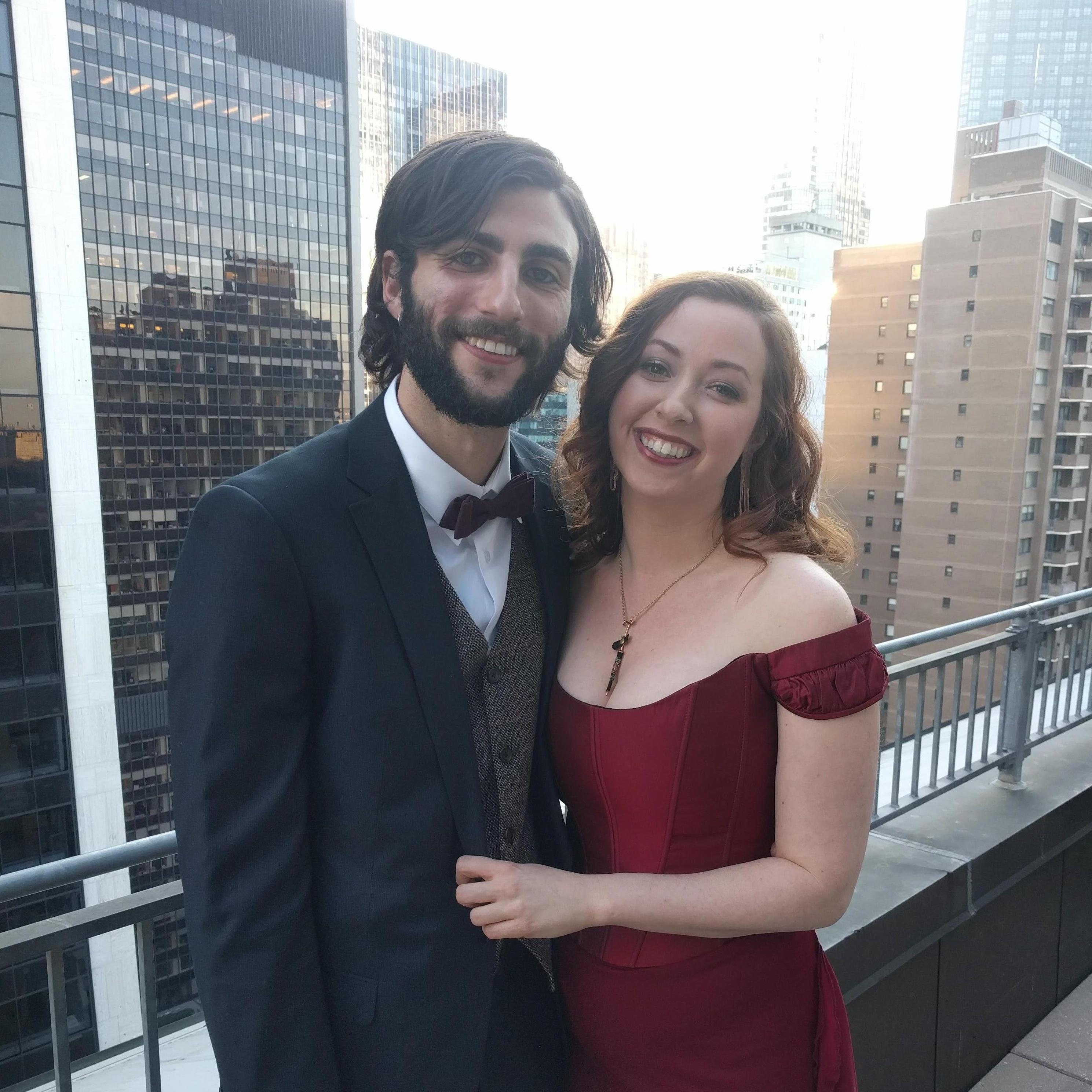 Our first wedding (and first photo together) at good friends Lauren and Illya's wedding. New York, NY. February 2017.
