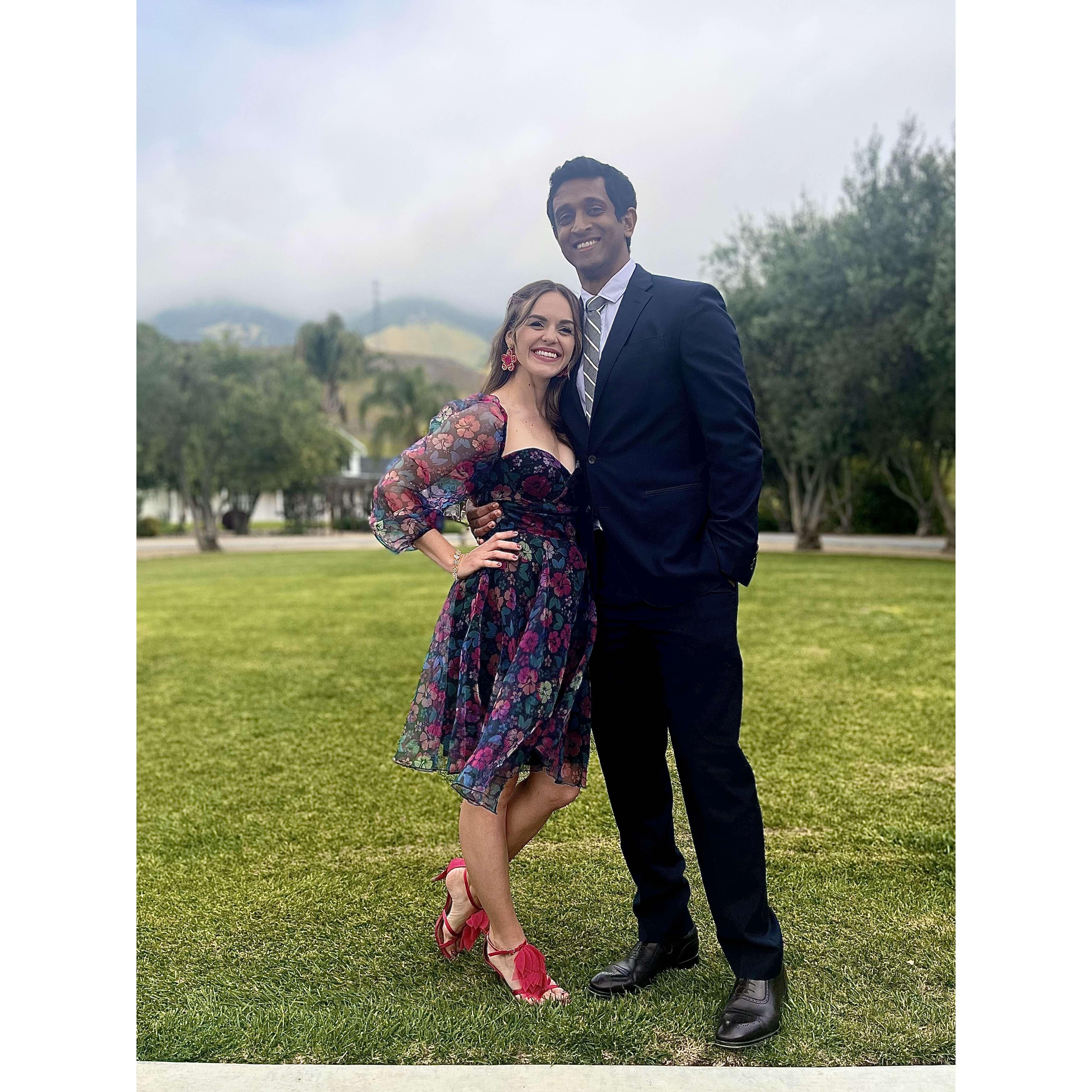 we kept the party going as dapper wedding guests.