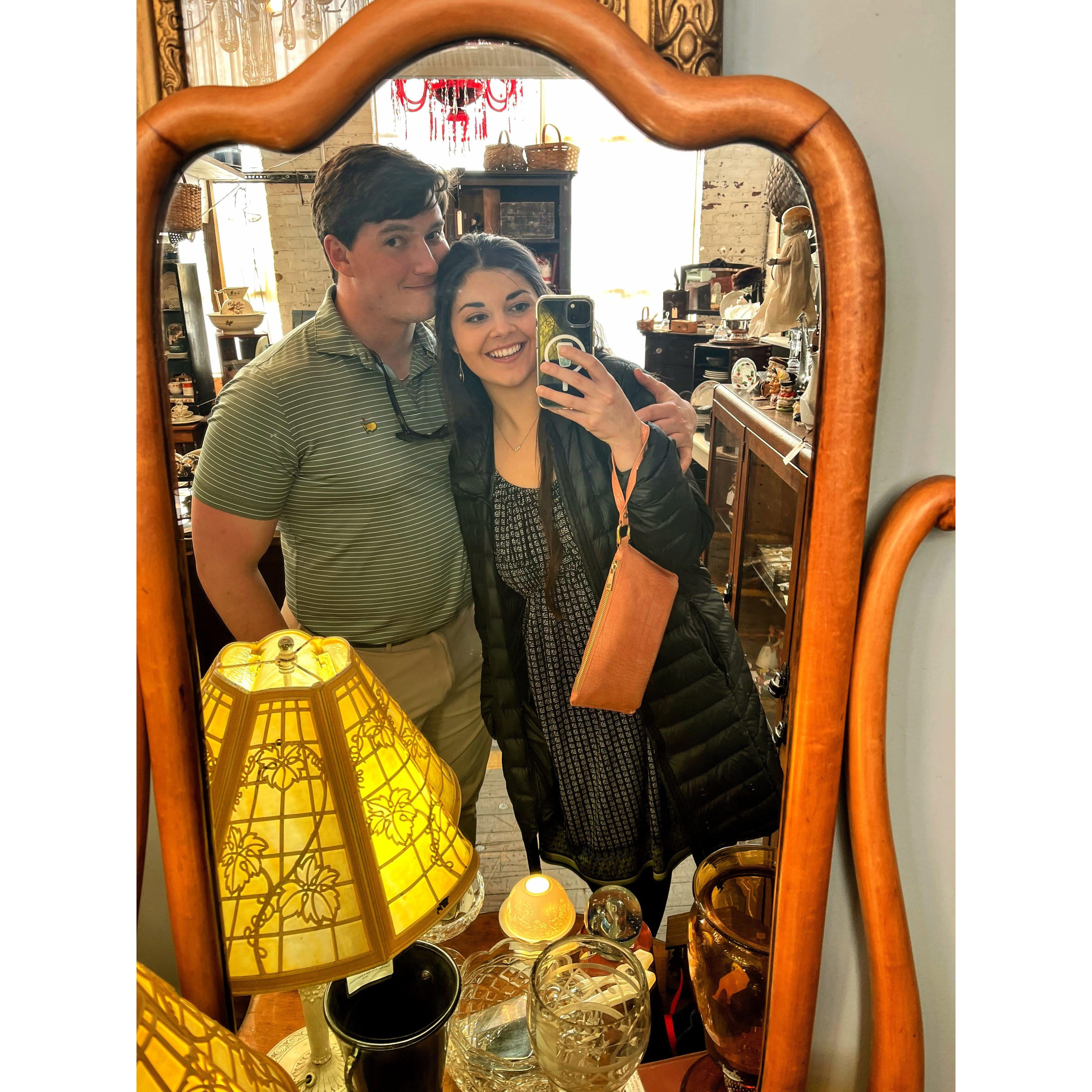 ..while antiquing