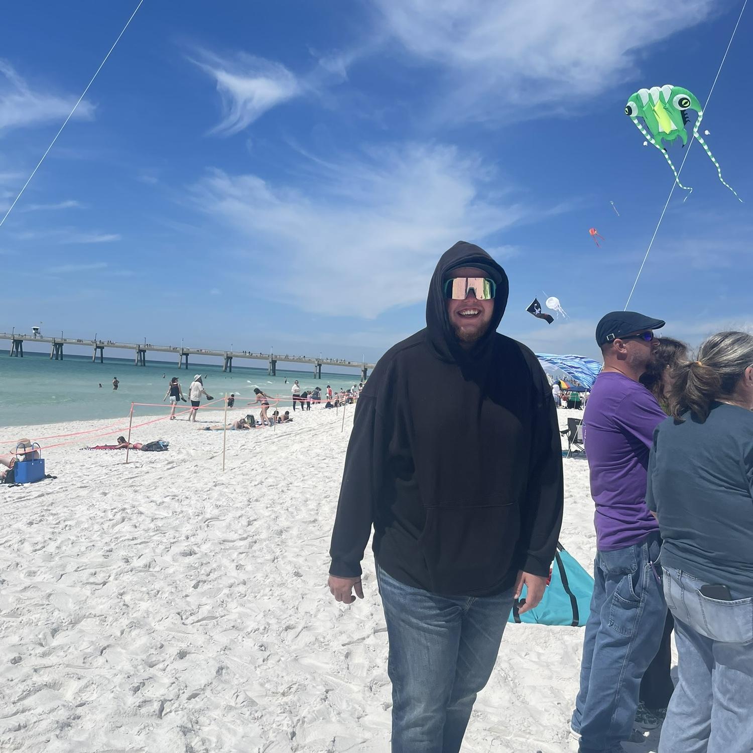 His first time at a kite festival 🪁