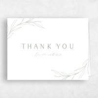 Green Wedding Thank You - Avila Classic Letterpress
