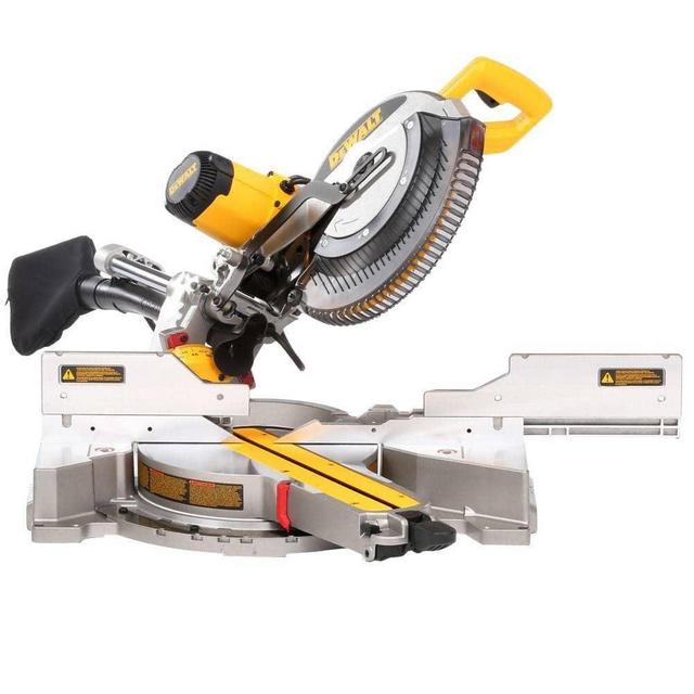 DEWALT 15 Amp Corded 12 in. Double Bevel Sliding Compound Miter Saw with XPS technology, Blade Wrench and Material Clamp DWS780 - The Home Depot