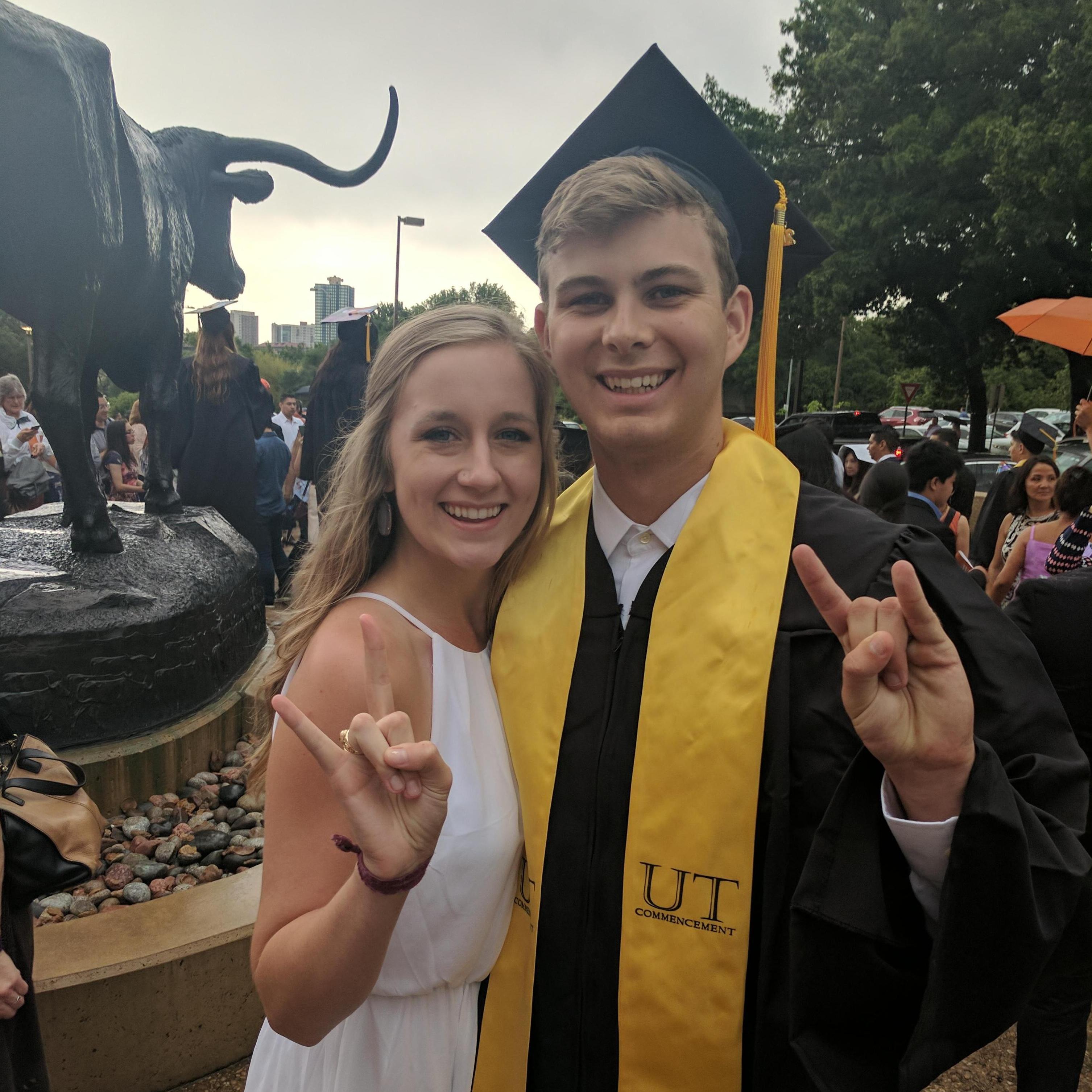 Alec's graduation from The University of Texas \m/
