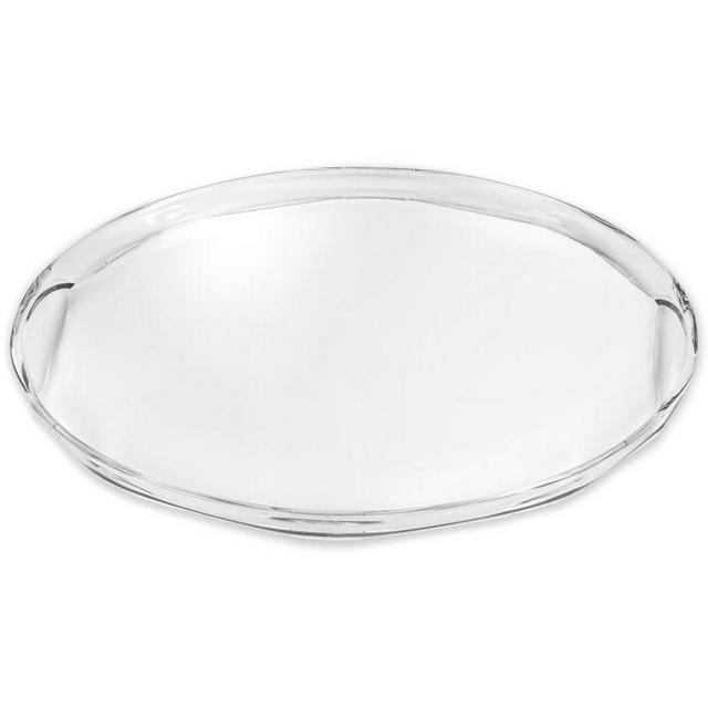 Rippled Clear 20.5-Inch Indoor/Outdoor Serving Tray