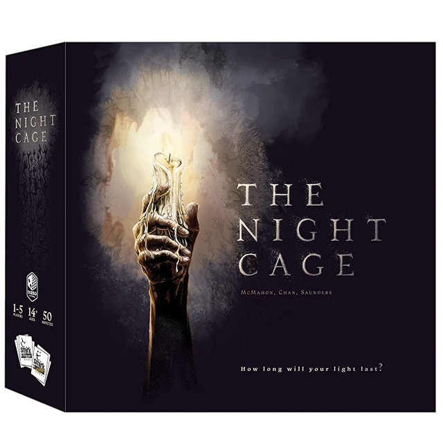 The Night Cage, by Smirk and Dagger, a Spooky Cooperative Strategy game, 1-5 Players lost in a Dark Maze with only a Candle, Fun Horror Themed Tile Laying and Perfect for Game Night, Adults, Teens 14+