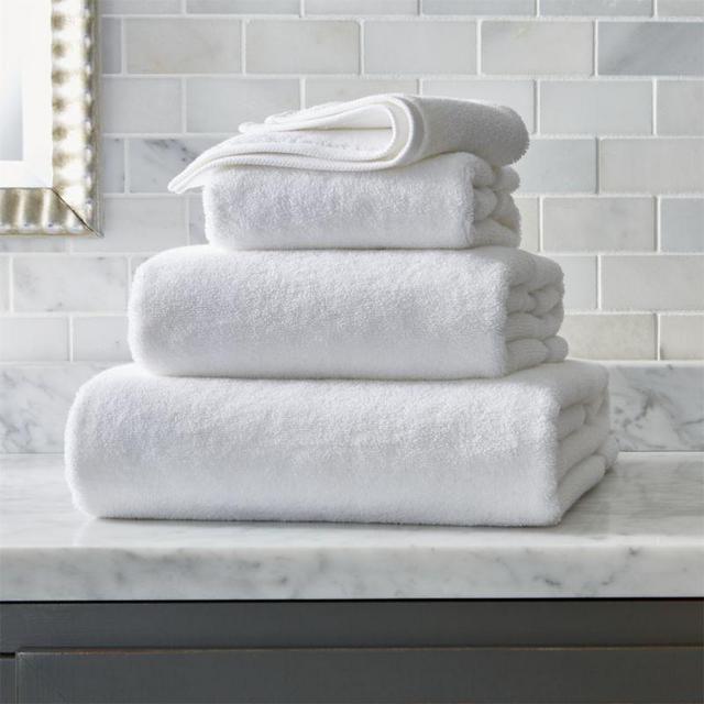 Turkish Cotton White Bath Towels
