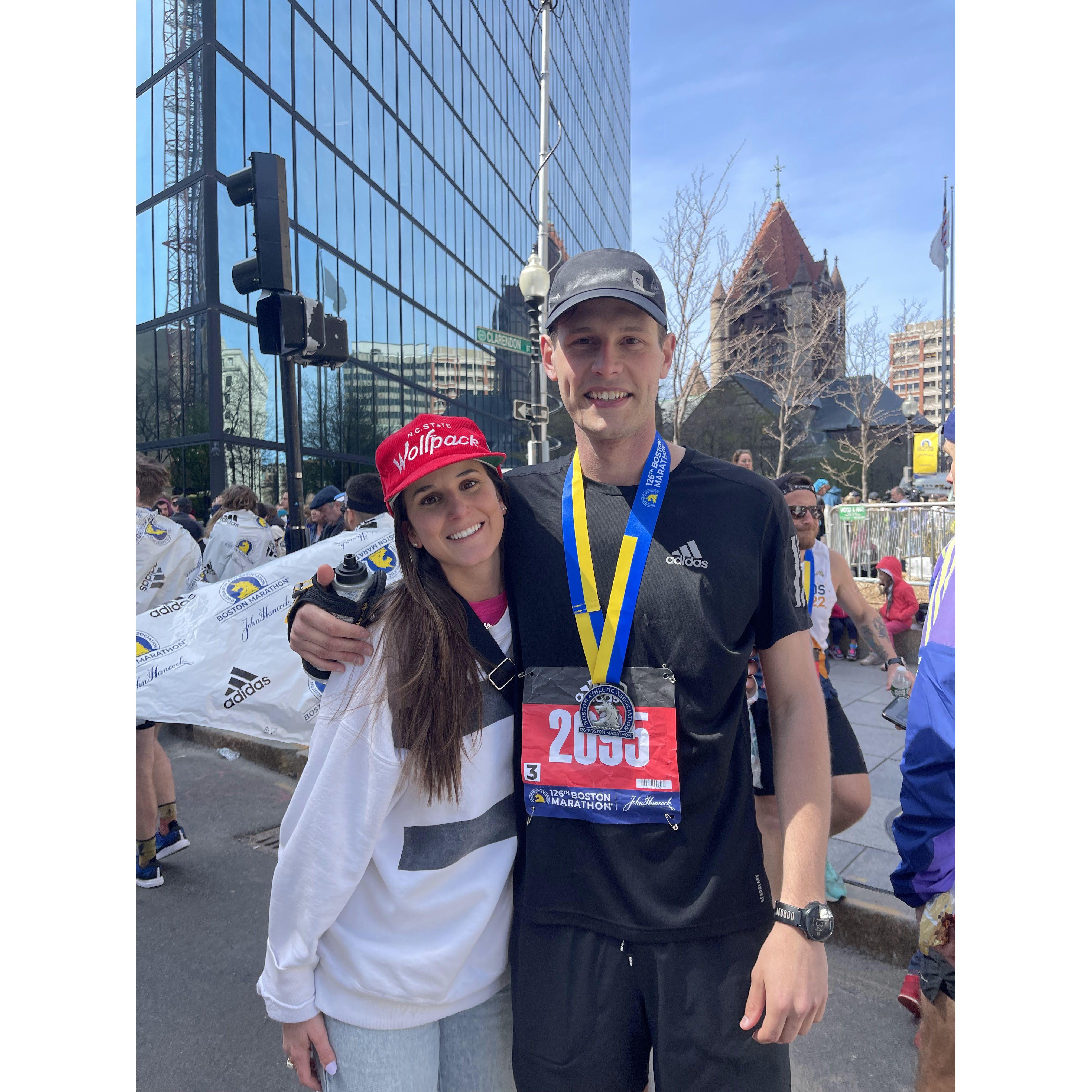 Paul's first Boston Marathon!